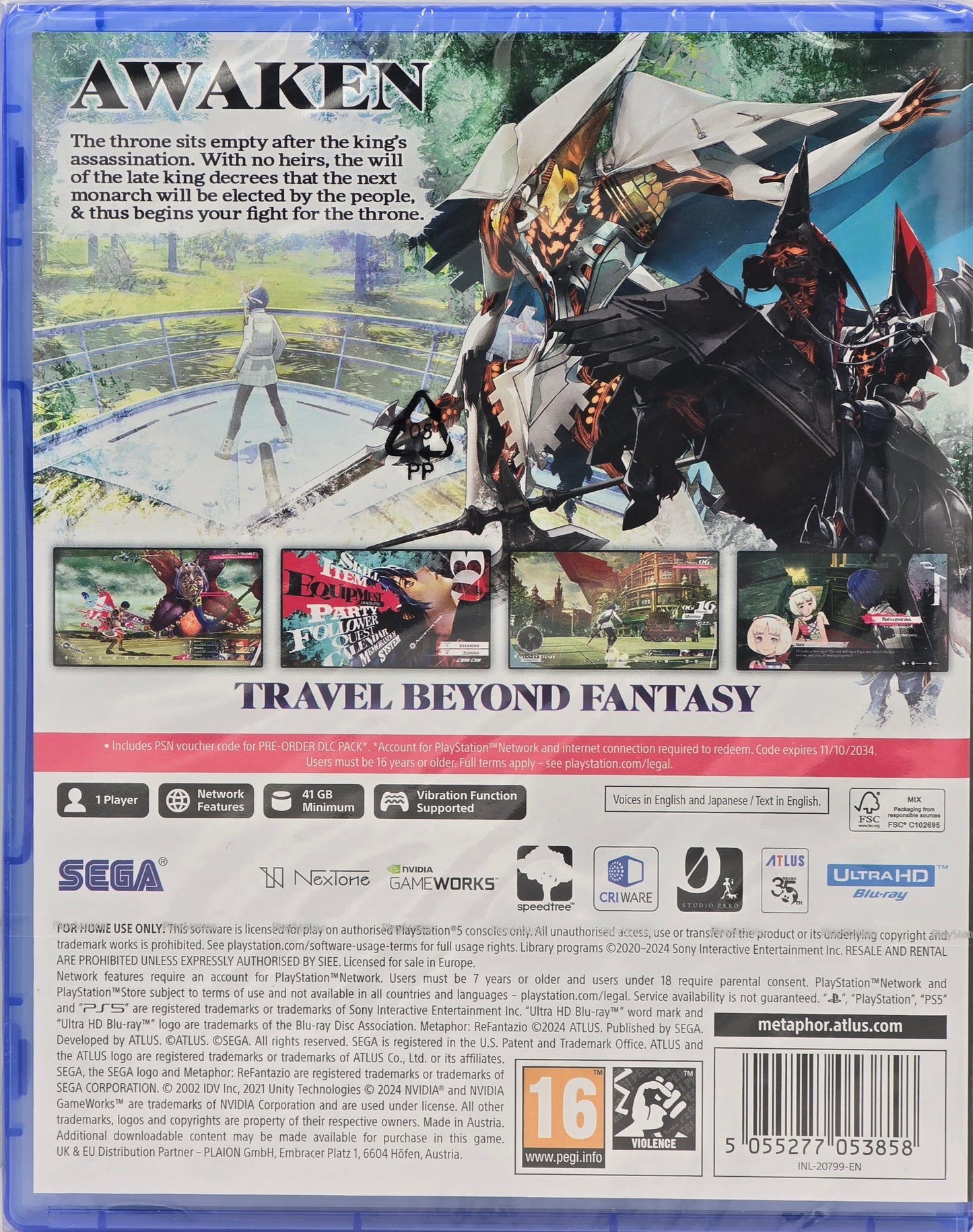 Metaphor Re Fantazio PS5