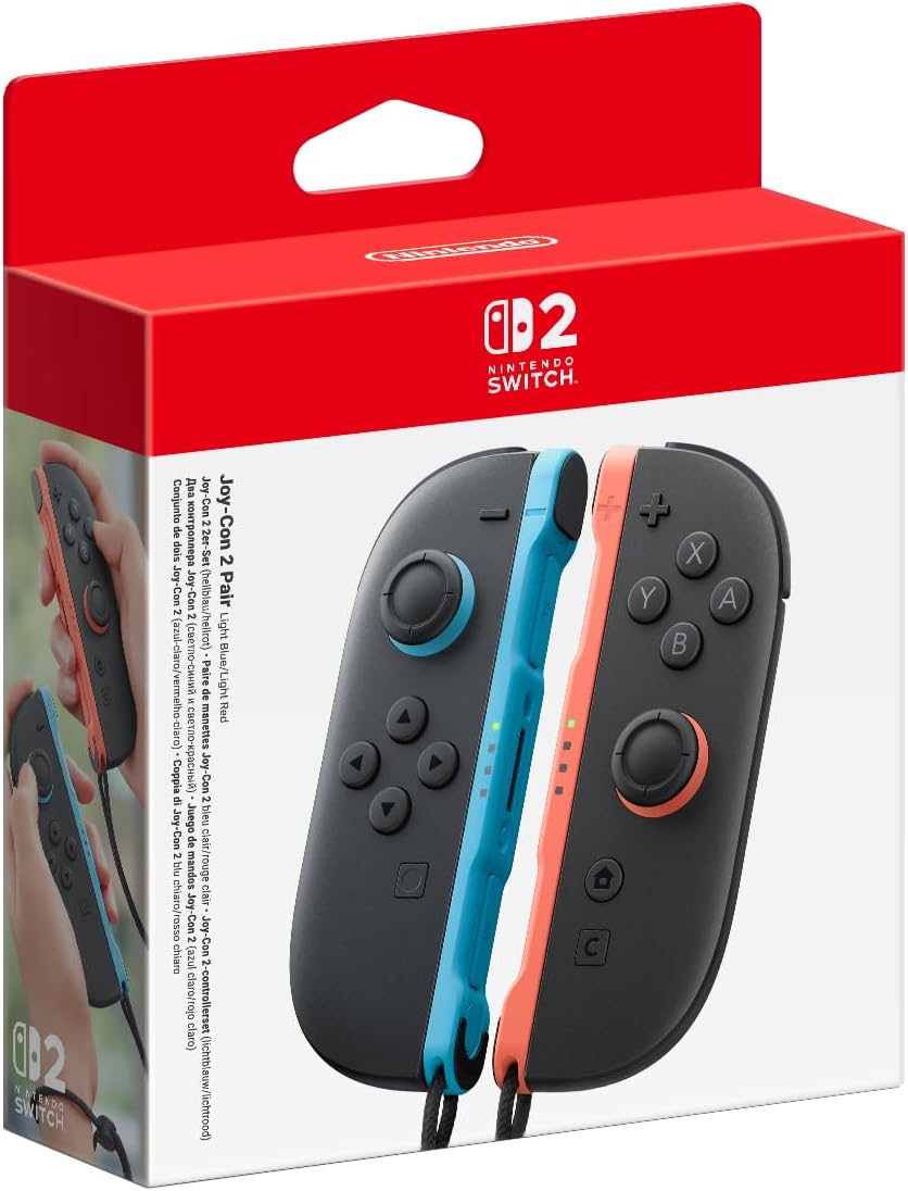 NS2 Joy-Con Controllers (Light Blue/Light Red)
