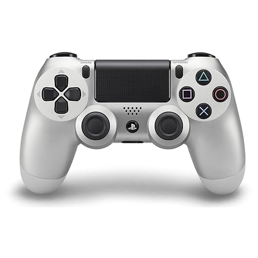 PS4 Wireless Controller  Silver+ Free Cable (copy)